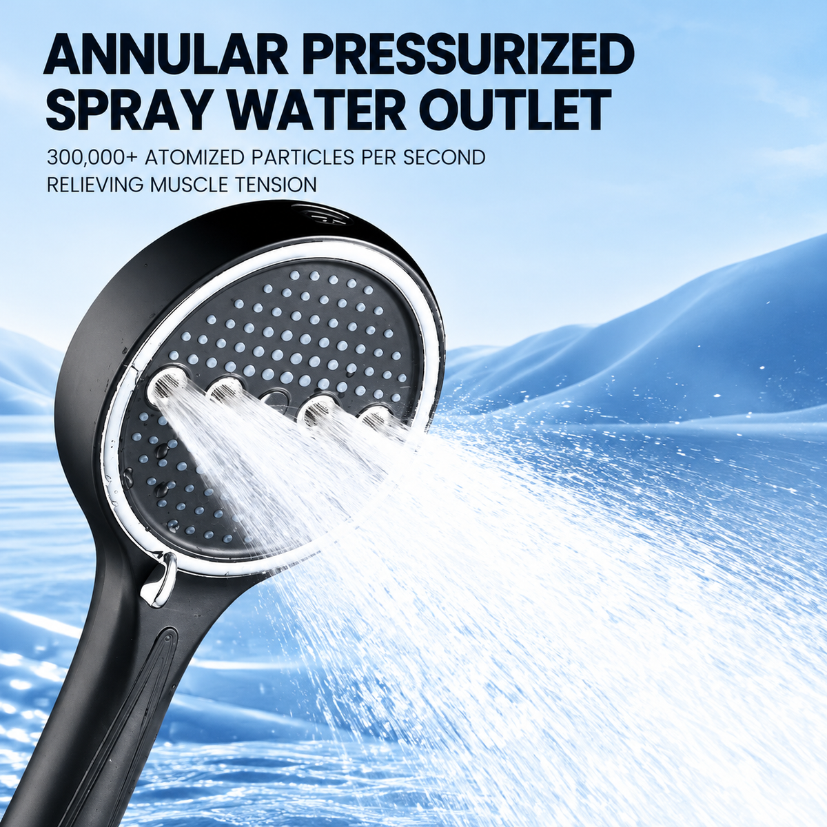 Flowrise™ 6-Mode High-Pressure Handheld Shower Head