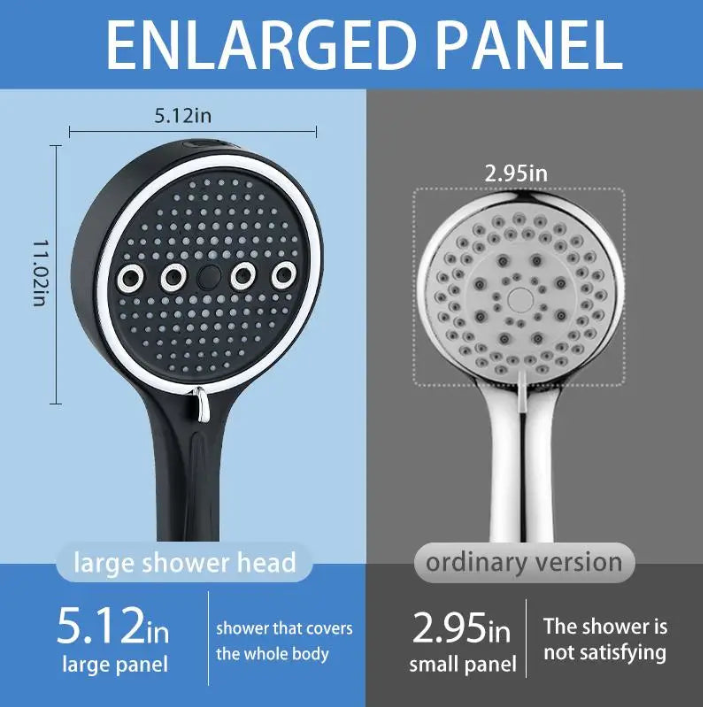 Flowrise™ 6-Mode High-Pressure Handheld Shower Head